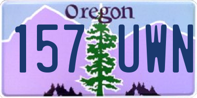 OR license plate 157UWN