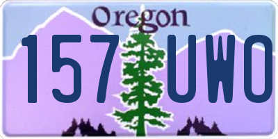 OR license plate 157UWO