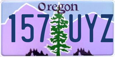 OR license plate 157UYZ