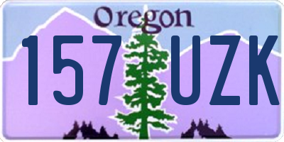 OR license plate 157UZK