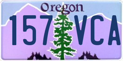 OR license plate 157VCA