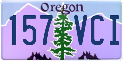 OR license plate 157VCI