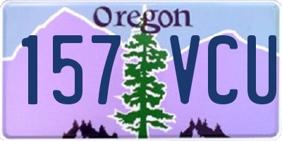 OR license plate 157VCU