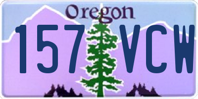 OR license plate 157VCW
