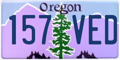 OR license plate 157VED