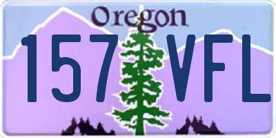 OR license plate 157VFL