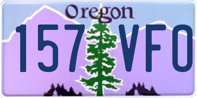 OR license plate 157VFO