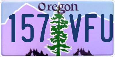 OR license plate 157VFU