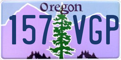 OR license plate 157VGP