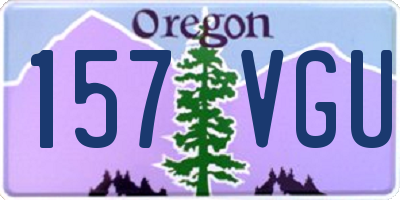 OR license plate 157VGU