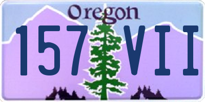 OR license plate 157VII