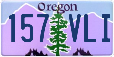 OR license plate 157VLI