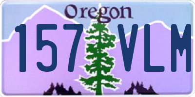 OR license plate 157VLM