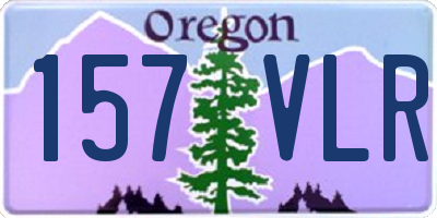 OR license plate 157VLR