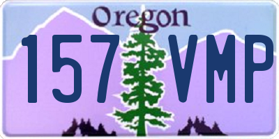 OR license plate 157VMP