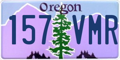 OR license plate 157VMR