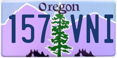 OR license plate 157VNI
