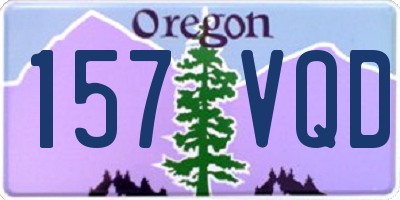 OR license plate 157VQD