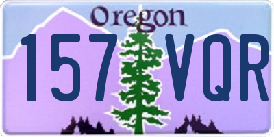 OR license plate 157VQR