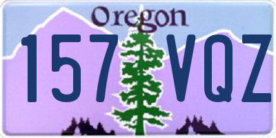 OR license plate 157VQZ