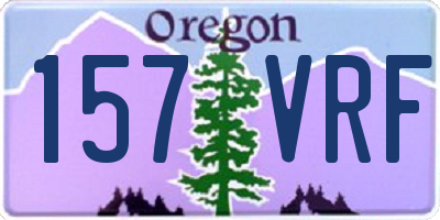 OR license plate 157VRF