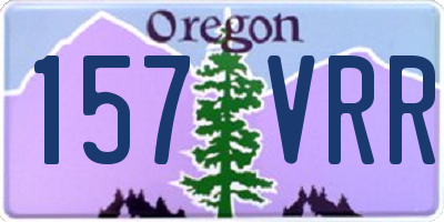 OR license plate 157VRR