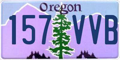 OR license plate 157VVB