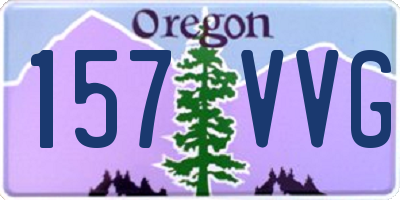 OR license plate 157VVG