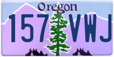 OR license plate 157VWJ