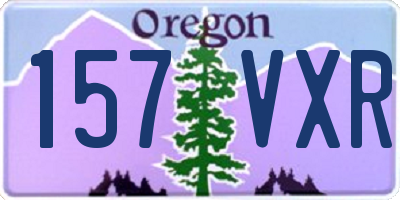 OR license plate 157VXR