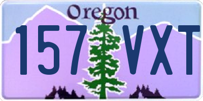 OR license plate 157VXT