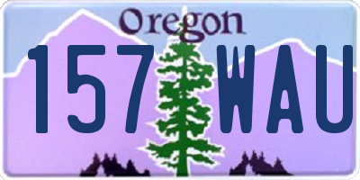 OR license plate 157WAU