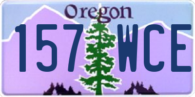 OR license plate 157WCE