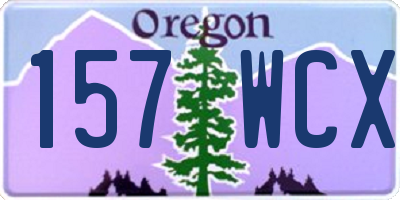 OR license plate 157WCX