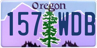 OR license plate 157WDB
