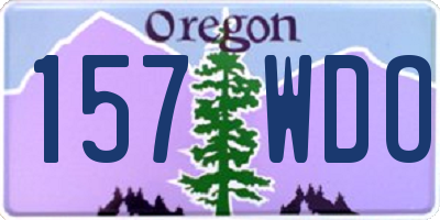 OR license plate 157WDO