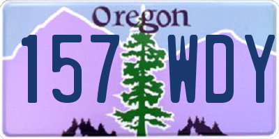 OR license plate 157WDY