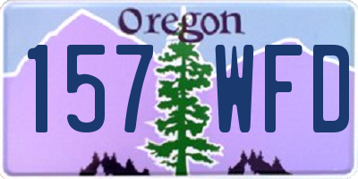 OR license plate 157WFD