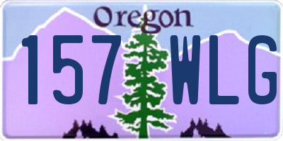 OR license plate 157WLG