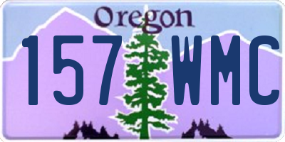 OR license plate 157WMC