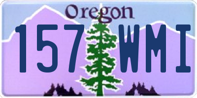 OR license plate 157WMI