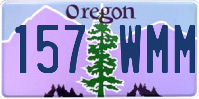 OR license plate 157WMM