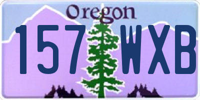 OR license plate 157WXB
