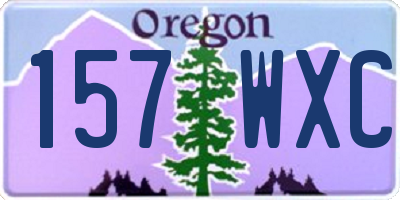 OR license plate 157WXC