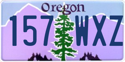 OR license plate 157WXZ