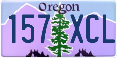 OR license plate 157XCL