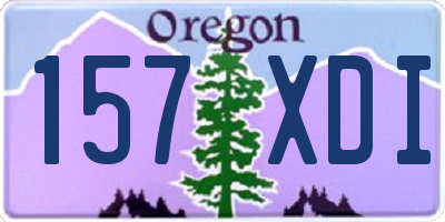 OR license plate 157XDI