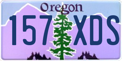 OR license plate 157XDS