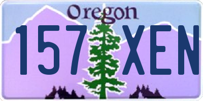 OR license plate 157XEN