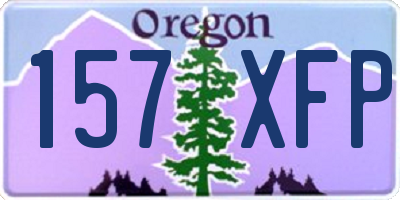 OR license plate 157XFP
